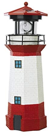 EASYmaxx Faro Solar | 360 Grados, hasta 8 Horas de Faro LED | Sensor de luz Diurna para Encendido y Apagado automático | Inalámbrico, para Exterior e Interior