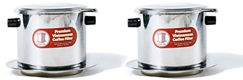 Set mit 2 traditionellen vietnamesischen Phin-Filtern für Kaffee in Restaurantqualität, 425 ml