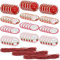 com-four® 60x Etiketten mit Dekoband - Geschenkanhänger zum Beschriften und Dekorieren - Anhänger für Geschenke, Gläser und Flaschen (060 Stück - Anhänger mit Band)