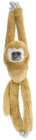 Wild Republic 15258 - Hanging Monkey Weißhandgibbon Plüsch-Affe, 51 cm, 20, Weiß Gehandelt Gibbon
