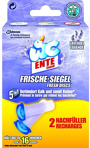 WC Ente Frische Siegel Nachfüller Lavendel und Jasmin 5in1 (2x 36ml)