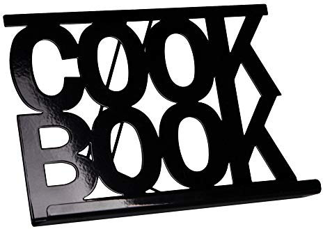 Chef Vida Cook Book Stand, Metal, Black