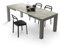 MOBILI FIVER, Mesa de Cocina Iacopo, 140(220) x90 cm, Color Cemento Gris, para 6-10 Personas, Mesa Extensible de Comedor, Mesa Cocina, Salon, Made In Italy