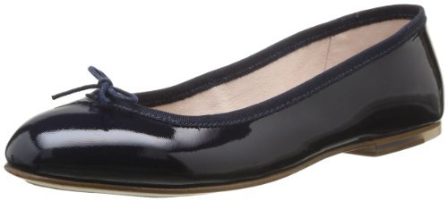 Bloch Women's Patent Ballerina Ballet Flat, Navy, 3 UK