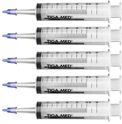 Blasenspritzen Wund- und Blasenspritze Spritze 3teilig 3-teilig 50/60ml 10 Stück Original Tiga-Med Qualität
