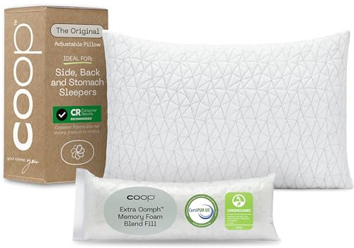 Coop Home Goods Geschreddertes Memory-Foam-Kissen mit Bambusbezug