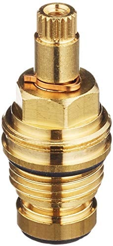Acquastilla 116664 Vitone unificato 1/2 broccia 9x20 asta lunga mm.25 per Frattini filetto cappuccio 24/1, Compatibile con rubinetterie Frattini Asta Lunga, Ottone nudo