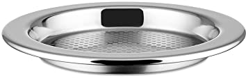 Alessi 5009/15 dessous de Bouteille en Acier Satiné à Bord Brillant, Set de 2 Pièces