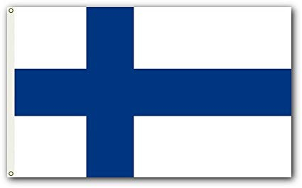 Finnland Outdoor Flagge, Groß 3 'x 5', beidseitigen witterungsbeständig Polyester