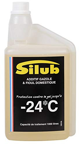 SILUB - Additif AntiGel pour Gazole (Moteur Diesel), GNR, Fioul (chaudière, ...) (1 L traite 1000 L de Carburant ou fioul)