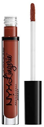 NYX Professional Makeup Pintalabios Lip Lingerie Liquid Lipstick, Acabado cremoso y mate, Larga duración, Fórmula vegana, Tono: Exotic