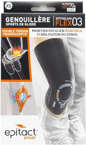 Epitact Sport-Kniebandage „Epithelium Flex 03“ X-Small Schwarz