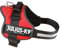 162R-1 Julius K9® Powergeschirr mit Logofeld Größe 1 Brustumfang: 65 - 80 cm Farbe: rot - K-9 Hundegeschirr Geschirr Einsatzgeschirr