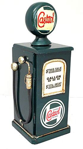 Green retro pompa di benzina CD rack