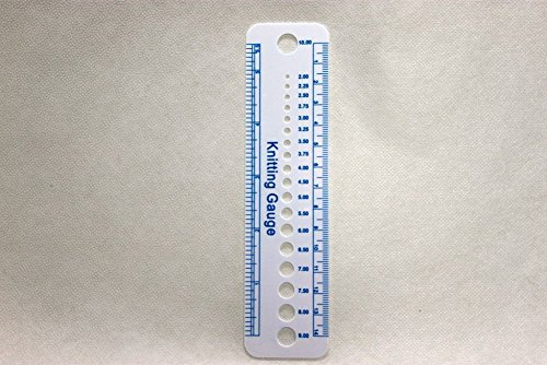 Telliswelt Nadelmaß Stricknadeln Nadellehre 2 bis 10 Rundstricknadeln mit Lineal