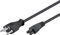 Goobay 93960 Netzanschlusskabel Schweiz, 1, 8 m, Schwarz