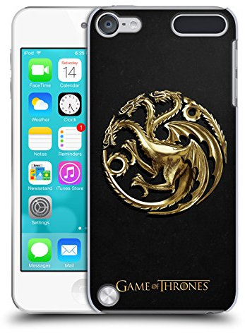 Head Case Designs Offizielle HBO Game of Thrones Gold Targaryen Embossed Sigils Harte Rueckseiten Handyhülle Hülle Huelle kompatibel mit Apple iPod Touch 5G 5th Gen