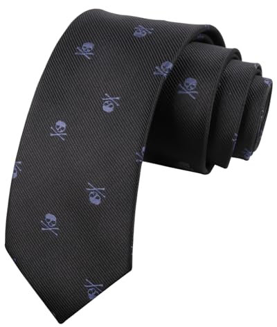 Alizeal Enjoymore Männer Schädel Patterned Krawatte