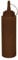 Vogue Squeeze Sauce Bottle with Nozzle Cap 994 ml/35 oz, Brown, Material: Polyethylene, Screw Top & Wide Neck for Easy Refill, Brown Sauce Squeeze Bottle, W835