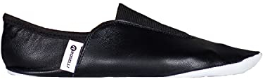 Rogelli Chaussons de gymnastique en cuir véritable avec semelle rembourrée Noir - 36