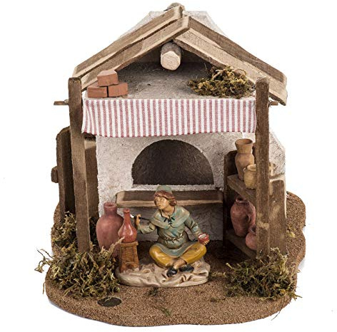 Holyart Krippen von Fontanini: Töpfer Krippe Fontanini für Dorf 12 cm
