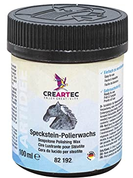CREARTEC Speckstein-Polierwachs - Ideal zur Behandlung von Specksteinoberflächen - Füllmenge: 100 ml - Made in Germany