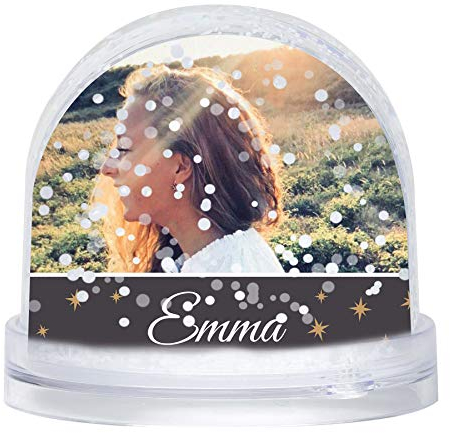 Schneekugel mit Foto - personalisierte Schneekugel mit Schnee