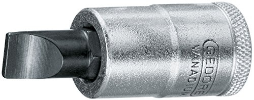 GEDORE is 19, 6 Schraubendrehereinsatz 1/2' Schlitz 10x1,6 mm, 6656140