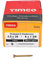 TIMCO Solo Chipboard & Woodscrews - Gold - 3.5 x 35 - Box of 200 - A single thread woodscrew mainly used in various types of timber and man-made boards or into masonry with the use of plastic plug