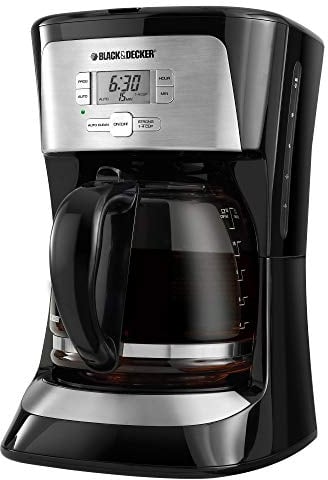 BLACK+DECKER CM2020B 12-Cup* Programmable Coffeemaker, Black