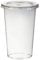 1-PACK Smoothiesbecher inkl. Deckel mit Schlitz 400 ml, Ø 95mm, PET, glasklar, 50 Stück