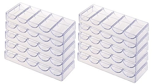 Sharplace 10pcs Profi Tray für 100 Chips (ohne Deckel)