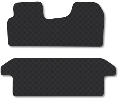 Vauxhall Vivaro (2001-2014) [Crew Cab] 3mm Rubber Car Mats | Tailored Fit Durable Floor Mats Full Coverage Protection Waterproof Accessories Easy Clean Anti Slip Made in the UK