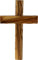 Holy Land Market Wandkreuz aus Olivenholz, 20,3 cm, handgeschnitztes Holzkreuz für die Wand, mit Zertifikat und Gebetskarte des Herrn, authentisches Bethlehem-Kreuz, unterstützt Christen im Heiligen