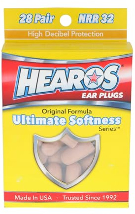 HEAROS Ultimate Softness Series Ear Plugs 28 Pair