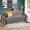 Beautissu Tagesdecke 210x280 cm Überwurfdecken für Sofa Romantica Wildleder-Optik Überwurf Bettabdeckung Tagesdecken Bettüberwurf & Sofaüberwurf Decke Sofa Überwurfdecke Bett Tagesdecke Grau