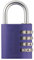 ABUS Cadenas à combinaison 145/40 Violet - Cadenas pour valises, casiers et bien plus encore. - Cadenas en aluminium - code numérique réglable individuellement - de sécurité ABUS 4