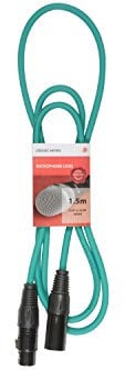 Premium XLR Male - XLR Female Cable | Microphone Cable | Green - 1.5M
