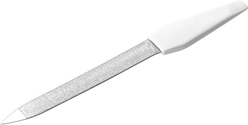 REMOS Lime à ongles Saphir pour une manucure parfaite avec surface de limage droite - 10cm Blanc