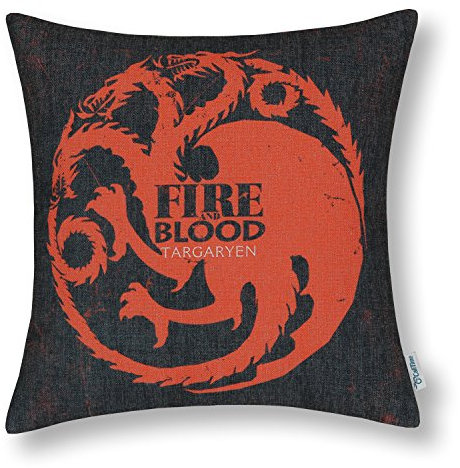 Kissenbezüge, Kissenhülle CaliTime Game of Thrones Häuser Abzeichen Kissen Abdeckungen Werfen Kissen Fälle Schutz Muscheln zum Couch Sofa Schlafzimmer Zuhause Weihnachten Dekor