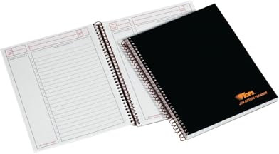 TOPS TOP63828 Aion-Planer, seitliche Spiralbindung, 20,3 x 15,2 cm, 100 Blatt, Schwarz