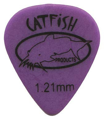 Catfish Texacs Plektrum / 12er Set / 1.21 mm Nylon / matt & griffig / purple