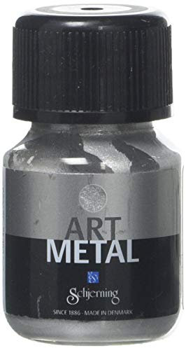 Art Metal - Pintura metalizada (30 ml), color plateado