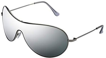 ALPLAND Pilotenbrille Sonnenbrille SILBER voll verspiegelt