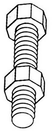 BULLONI PER SCAFFALI UNIFICATI 8X15 - PZ. 50