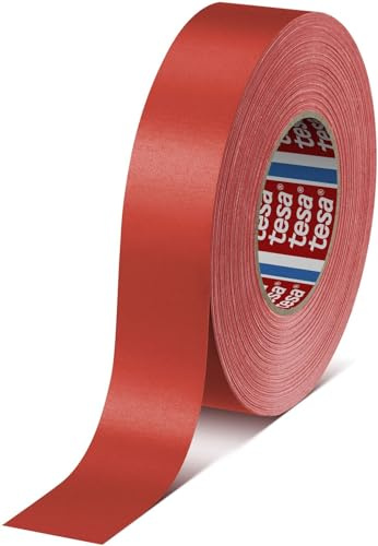 Tesa 04651-00527-00 Gewebeband Premium 50 m x 38 mm in rot