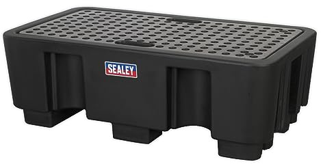 Sealey 2 Drum Polyethylene Barrel Bund/Spill Pallet 1300 x 750 x 440mm - DRP17