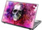 Coque d’ordinateur portable de 15 ou 15,6 pouces, avec motifs colorés et un rendu de cuir stratifié - Fabriquée en Grande-Bretagne, par TaylorHe Pink Skull with Flowers