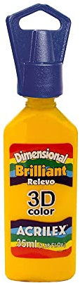 Acrilex 35 ml Relieve en Reliev Brilliant Pintura - Funda de Piel sintética con