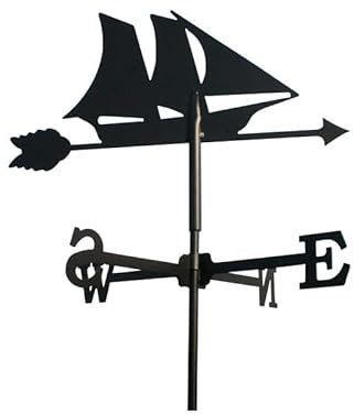 Outils et Nature Girouette Bateau en Fer forgé Petit modèle